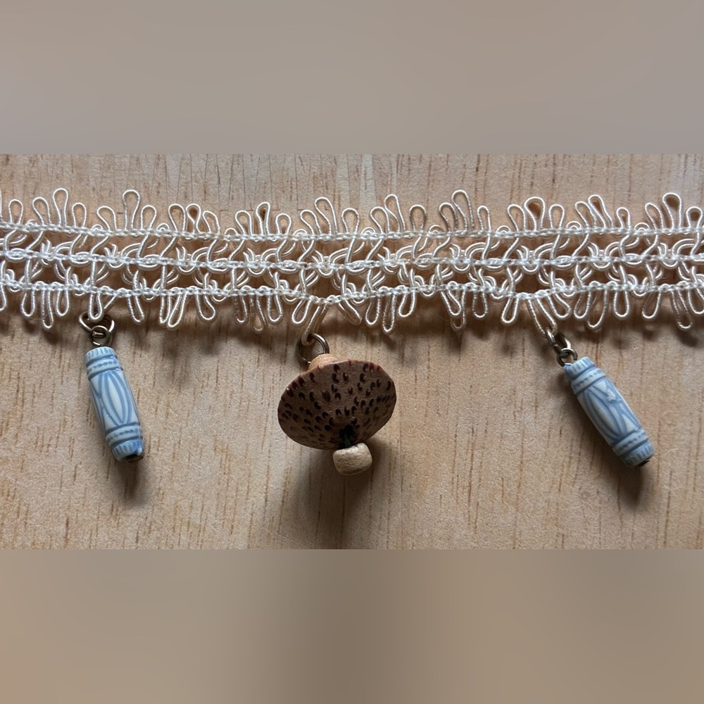 Handmade Macrame Choker With Charms